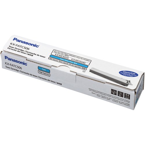 Cartouche toner cyan Panasonic KX-FATC506 de remplacement pour impression laser bureautique