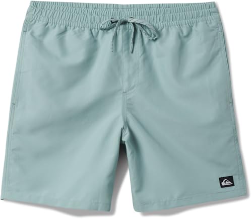 Quiksilver - Mens Everyday Solid Volley 15 Shorts, Color Jade Grey, Size: Small