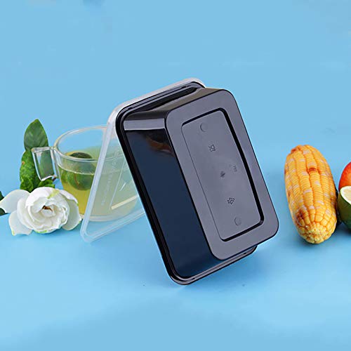 Jmusttbo 50 Pack Food Storage Containers, Disposable Plastic Bento Lunch Boxes Meal Prep Containers With Lids For Microwavable Freezer Safe (750Ml/25Oz) #TOP3