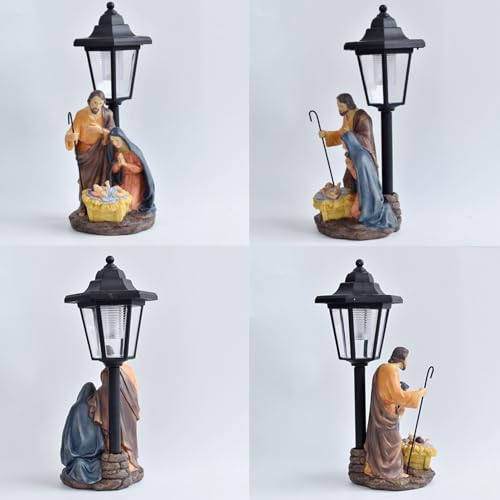 Éclairage pour l'extérieur crèche lanterne solaire cadeau idéal déco Noël - 6