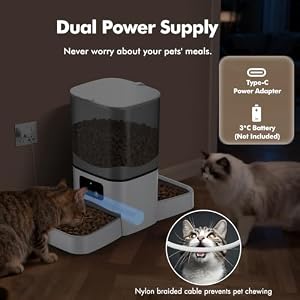 6L Automatic Cat Feeder for 2 Cats, APP Control, Precise Portion Control — photo 5 of 6
