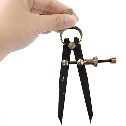 German Style Compass Divider 3\" Fine Point Precision Measuring for Jewellery Marking, Scribing, Craftsman, Architect,Artist,Carpenter Divider Calipe