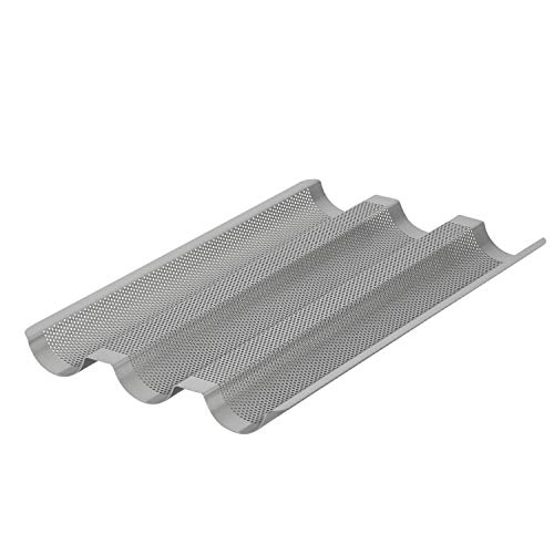 Image of Anolon 47731 Baguette Steel Loaf, Meatloaf Pan, 1 Piece Graphite