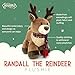 PLUSHIBLE BRIDGING MILES WITH SMILES Plush Reindeer Stuffed Animal - Holiday Deer Characters with Antlers Toy for Girl, Boy, Baby, Toddler - Christmas Decor - Little Plushie Toys - Randall, 8
