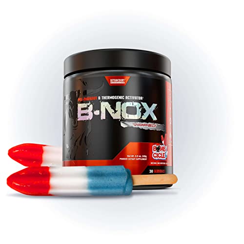 Betancourt Nutrition B-Nox Pre Workout Thermogenic Activator | L-Carnitine, Beta Alanine | Endurance & Lean Muscle Gains | 30 Servings (Bombcicle) #TOP6
