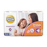 Fralda Protek Proteção de Mãe Jumbo Grandinho, Pom Pom