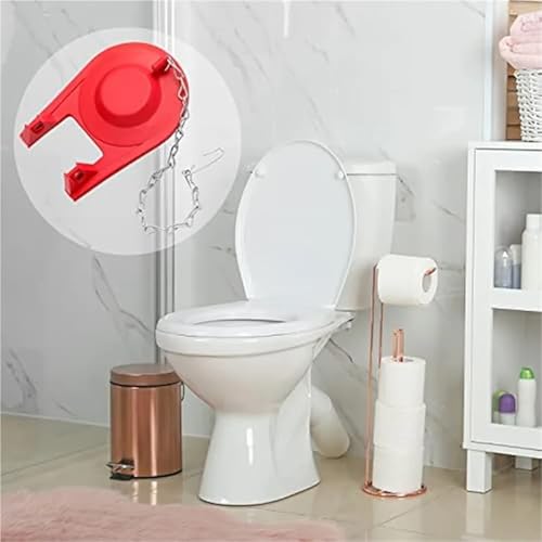 Tapón de aleta de inodoro universal de 5 cm con cadena, kit de repuesto de 10 unidades 5