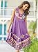 Sleeveless Umbrella Dress Purple Large