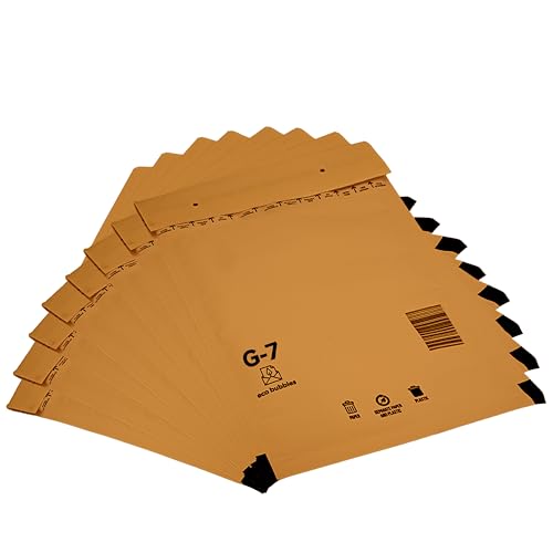 100 Versandtaschen Luftpolsterumschläge DIN A4 Luftpolsterversandtaschen Luftpolstertaschen Gr. G/7 G7 braun (250mm x 350 mm) Umschläge haftklebend gepolstert Polsterumschlag Taschen
