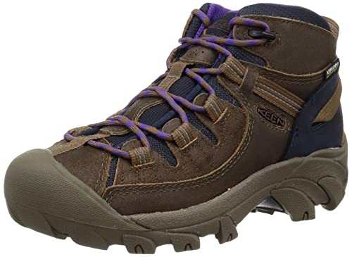 Keen Women's Targhee 2 Mid Height Waterproof Hiking Boots, Dark Earth/Sky Captain, 6 #TOP1