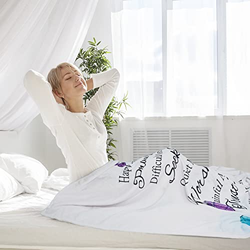 Christian Gifts For Women Inspirational Bible Verse Blanket Butterfly Blanket Religious Healing Warm Blanket Birthday Religious Gifts For Women Soft Throw Fleece Blanket 60”X50” In Home Bed Sofa #TOP2