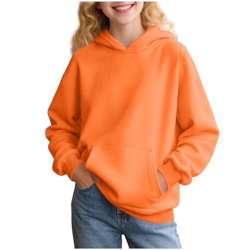 Hoodies for Teen Girls Trendy 2025 Long Sleeve Causal Pullover Tops Cute Hooded Sweatshirt Tween Girl Clothes 4-14T