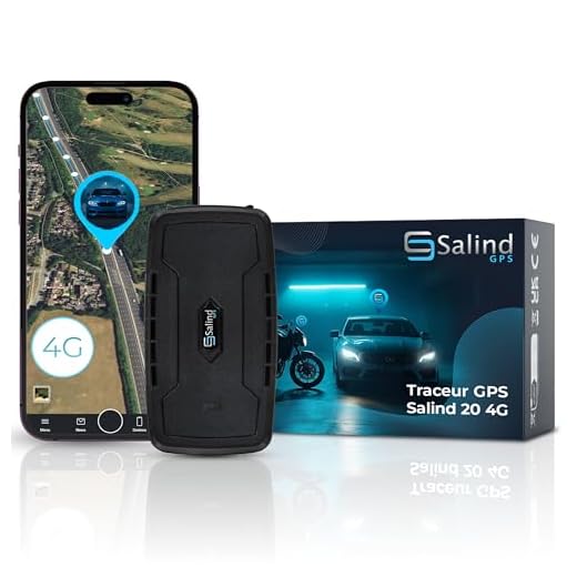 SALIND GPS - Salind 20 GPS Traceur 4G pour Voitures, Machines, Bateaux - Batterie d'environ 90 Jours 20.000mAh (jusqu'à 180 Jours en Veille) - Suivi en Temps réel