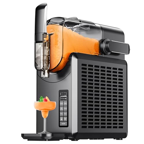 EUHOMY 88oz Slushie Machine, No Ice Needed Slushy Machine for Home, Professional Frozen Drink Maker, Self-Cleaning, 5 Preset Programs, Frozen Margaritas, Frappés, Milkshake.