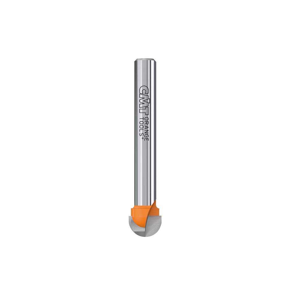 CMT 814.095.11 Round Nose Bit, 1/4-Inch Shank, 3/16-Inch Radius, Carbide-Tipped