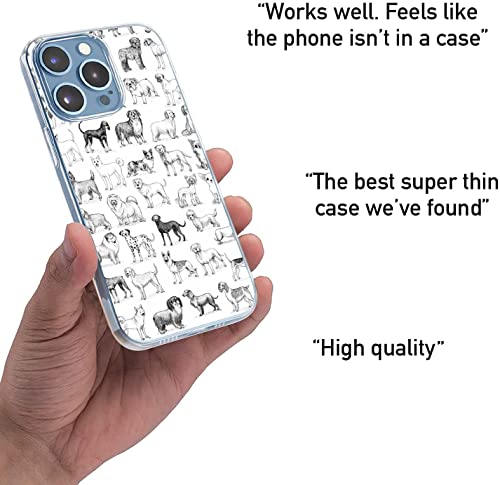 Coque transparente iPhone 14 Pro fine rigide antichoc chien - 4