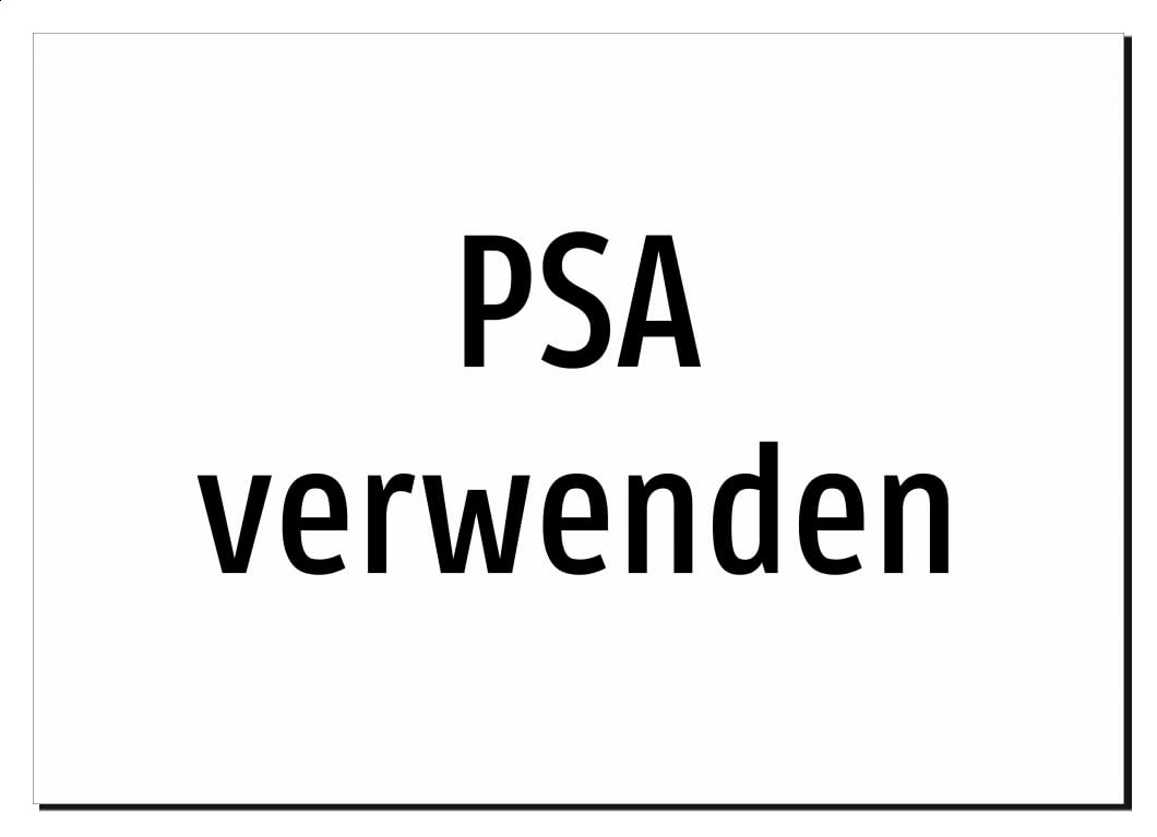 PSA verwenden – Aluminiumschild A3: 420x297mm – Ohne Grafik, nur Text