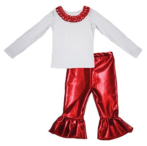Fille chemise coton blanc fini les vêtements rigides avec cet ensemble pantalon souple