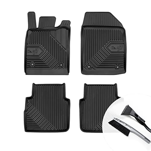 moto-MOLTICO Gummimatten Auto Fußmatten mit Rand Gummi Automatten 4-teilig Set - passend für Opel...