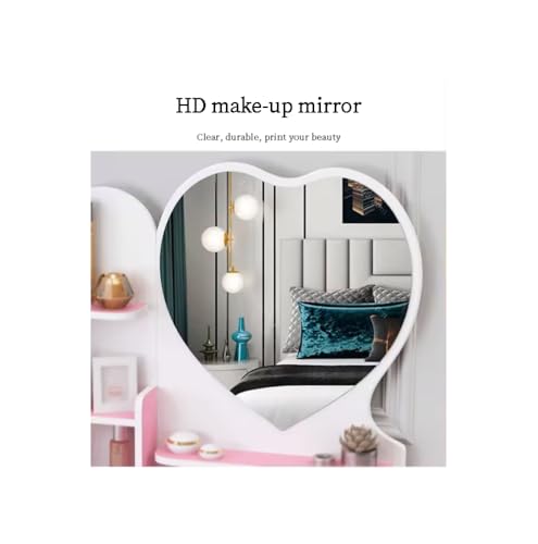 Tocador con taburete y cajón multifunción mueble de dormitorio o estudio 7