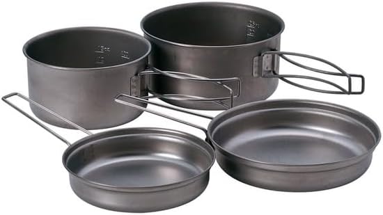 Utensilios de cocina y hervidor de agua para acampar para mochileros, caminatas y cocinar al aire libre
