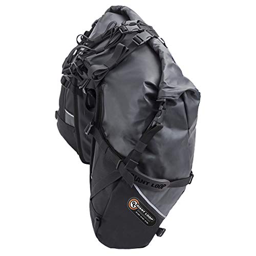 Giant Loop Great Basin Saddlebag, 68-Liters Capacity, Universal Fit, Black #TOP2