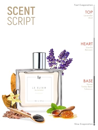 Image of EM5 Le Elixir Perfume for Men | Vanilla Amber Tobacco Fresh Spicy Fragrance | 50 ml Eau de Parfum Spray | Luxury Gift for Him