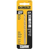 DEWALT 3/16-Inch Titanium Nitride Coated, Split Point Twist Drill Bit (DW1312)