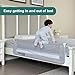 grelex Toddler Bed Rails, 51 Inch Foldable Bed Rail for Toddlers, Baby Bed Rail Guard for Twin, Full, Queen Size Bed, Box, Platform Bed, with Reinforced Safety System