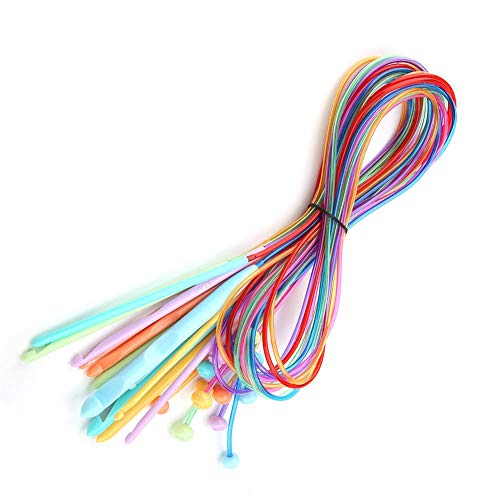 Tunesische Häkelnadel Akozon aus ABS Kunststoff mit Kabel