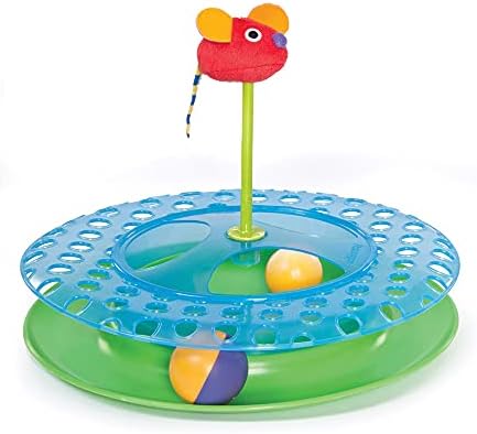 Petstages Cheese Chase Catnip Interactive Cat Track Toy