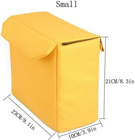 Oxford Waterproof Shockproof Partition Padded Camera Bags SLR DSLR Insert Protection Case for DSLR Shot Or Flash Light (Small)