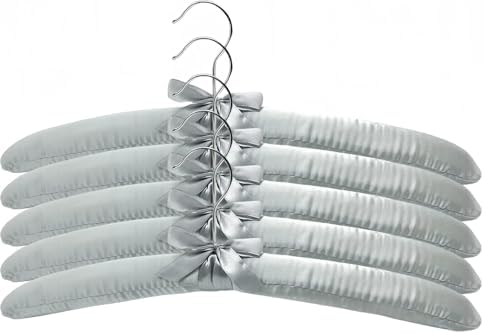 Padded Hangers for Clothing - Non-Slip Design for Sweaters and Delicate Garments - Ideal for Organizing and Protecting Clothes,Beige