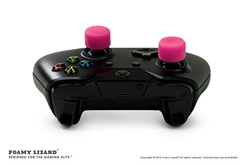 Aceshot Thumb Grips (8Pc) For Xbox One (Series X, S) & Steamdeck By Foamy Lizard – Sweat Free 100% Silicone Precision Raised Antislip Rubber Analog Stick Grips For Xbox One Controller (8 Grips) Pink #TOP2