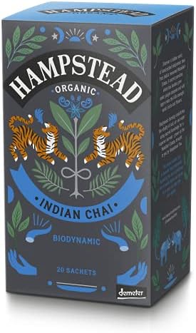 Hampstead Organic Rosehip Hibiscus 20 Teabags (Pack of 4 Total 80 Teabags)