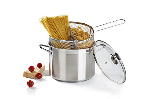 Pastatopf Barazzoni 421049524 Spaghetti-, zwei Siebeinsätze