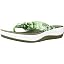 White Textile W Green Palms
