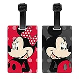 Cute Cartoon Luggage Tags Privacy Cover Id Label with Stainless Steel Loop and Address Card for Travel Bag Suitcase Set of 2 (Cute Cartoon7)