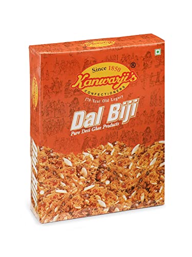Image of Kanwarji's Confectioners Dal Biji Dalmoth Namkeen (400g) |Medium Spicy Made with 100% Pure Desi Ghee | Handmade Ready to Eat Indian Snack