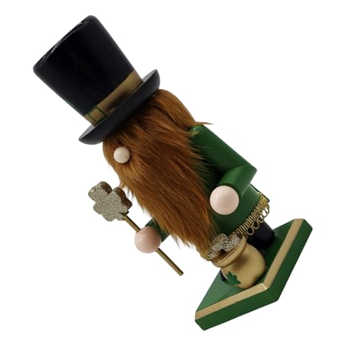 Casse-noisette en bois trèfle irlandais, figurine artisanale de collection