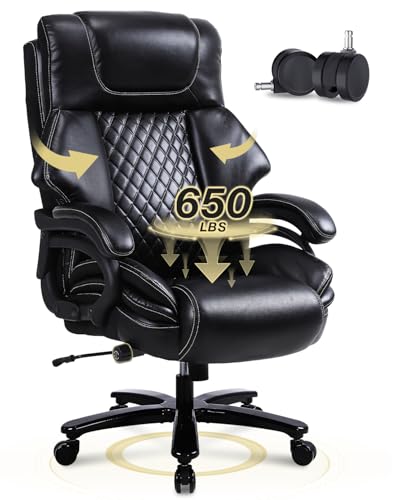 KWKSV Big and Tall Office Chair for Heavy People 650lbs...