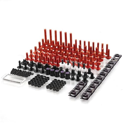 ���i �E�C���h�X�N���[�� �l�W �I�[�g�o�C �t�F�A�����O �{���g �L�b�g �ɓK������z���_ NC700S NC700X NC750S NC750X PCX 125 160 �����p�[�c �ˑ��L�b�g(Red)