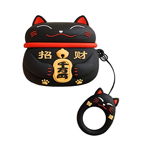 Yatchen AirPod Pro�p�P�[�X�A���킢��3D����̊y�������b�L�[�L���b�g�J�o�[ AirPods Pro�p ���킢���\�t�g�V���R���ی�J�o�[ �L�[�`�F�[���t�� �ϏՌ��[�d�P�[�X AirPods Pro�p