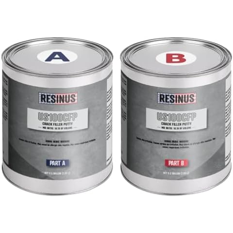 US100CFP Epoxy Crack Filler Putty | 1 Gallon Kit | Gray | Repair Concrete Cracks, Spalling, Joints, Verticals Cover