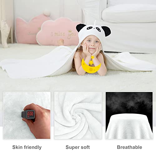 Michley Cartoon Hooded Baby Towel Unisex, Premium Soft Swimming Bathrobe Large Washcloths 31.5" X 53" For 0-9T (Panda) #TOP1