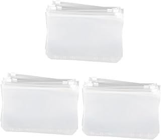TEHAUX 90 Unidades De Suporte De Documentos Com Zíper Envelopes De Plástico Com Zíper Pasta Com Zíper De Plástico Pasta Com Zíper Para Economizar Dinheiro Sacos Com Zíper Bolsa De
