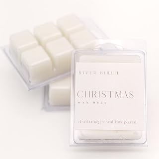 River Birch 3 Pack Christmas Scented Clean Natural Soy Wax Melts Tarts – Total 7.5 Oz. of Scented Wax Melts, Holiday Scent, Made in USA