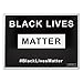 Large 24"x18" - Black Lives Matter Yard Sign - Printed Front & Back + 24" Metal Stake