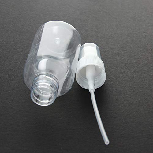 Othmro 250 ml transparente (vedação de espuma de cobertura branca) 20 peças para líquido/sólido/pó/p