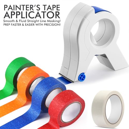 lmoikesz Klebeband Werkzeug Applikator, scharfer Klebebandschneider für die Dekoration, Heimdekoration, Klebeband Schneidwerkzeug, ABS (mit Klebeband (Orange))
